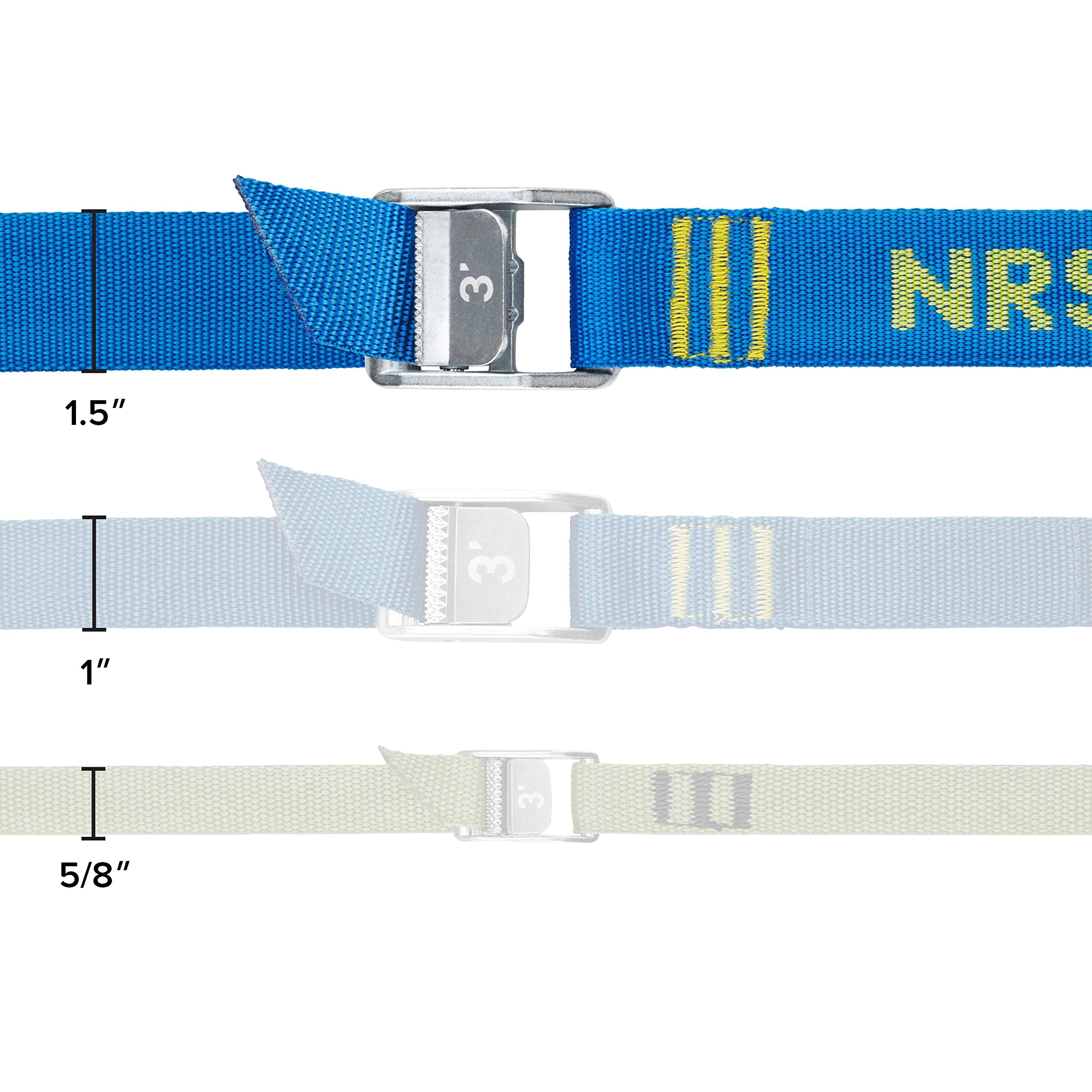 NRS 1.5" Heavy Duty Tie Down Strap – 2 Pack | Cargo Roof Rack Strap for Vehicle, Trailer, Kayak, Moving | 500 lbs. Working Load | 1,500 lbs Breaking Strength - Image 3